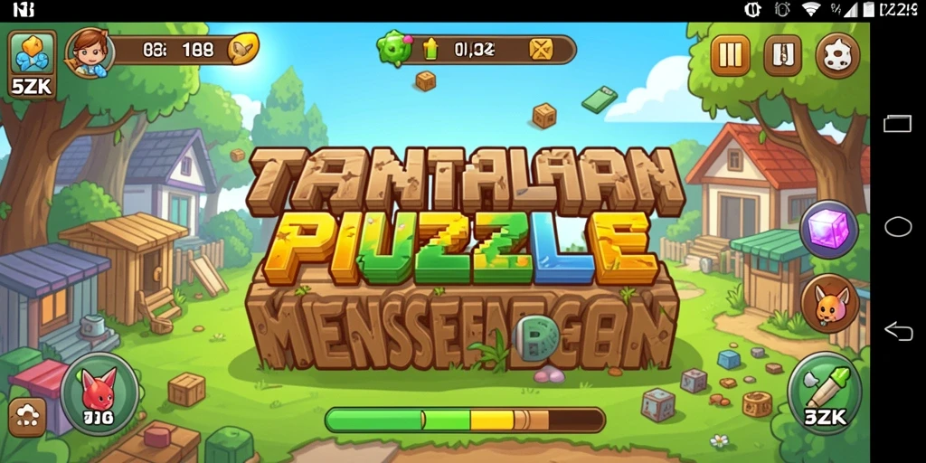 Tangkapan layar gameplay 5ZK menampilkan puzzle menarik dan interaktif.