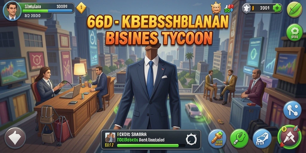 Tampilan gameplay <strong>66D</strong> yang menarik dan penuh strategi bisnis.