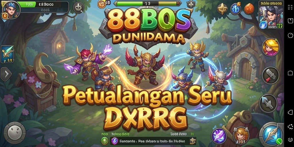 Tampilan gameplay RPG yang menegangkan dalam 88BOS.