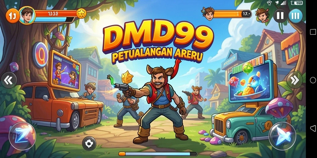 Tampilan gameplay DMD999 dengan aksi seru dan grafis menarik.