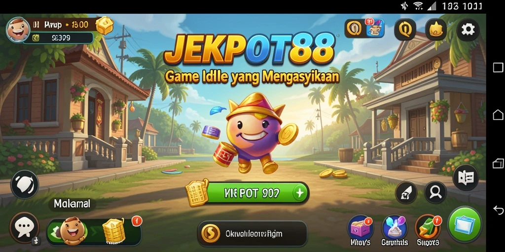 Tampilan gameplay JEKPOT88 yang sederhana dan menarik.