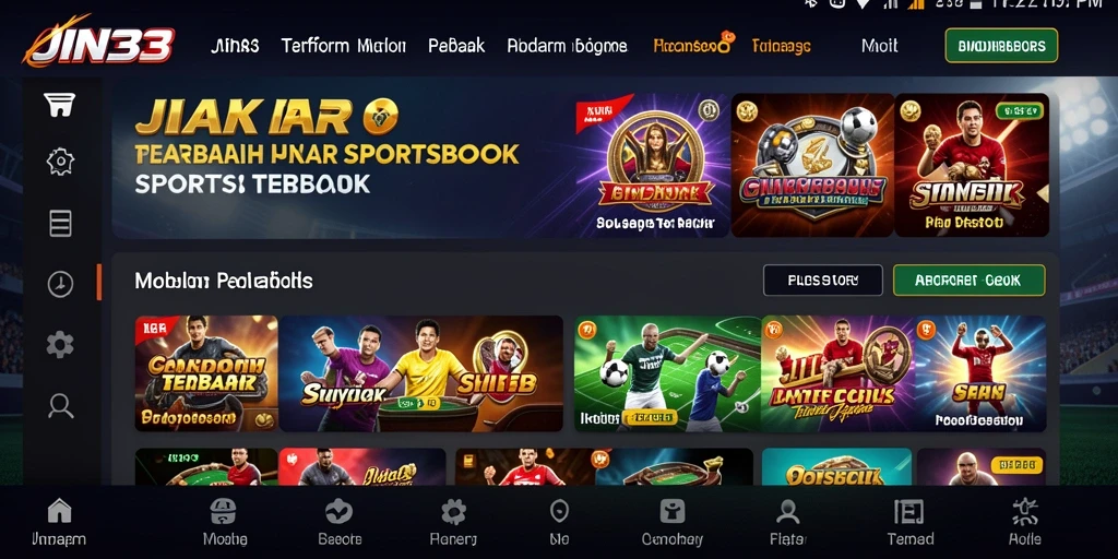 Screenshot utama JIN33 menampilkan antarmuka taruhan yang interaktif dan menarik.