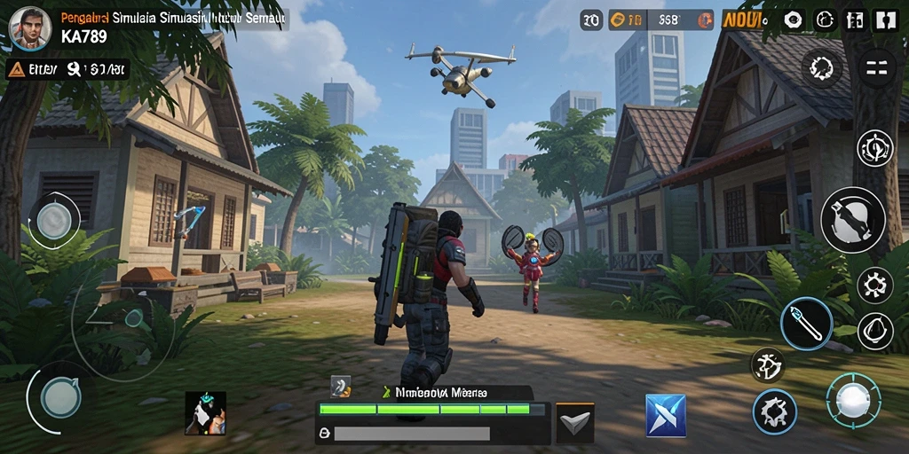 Screenshot KA789 memperlihatkan gameplay simulasi yang menarik.