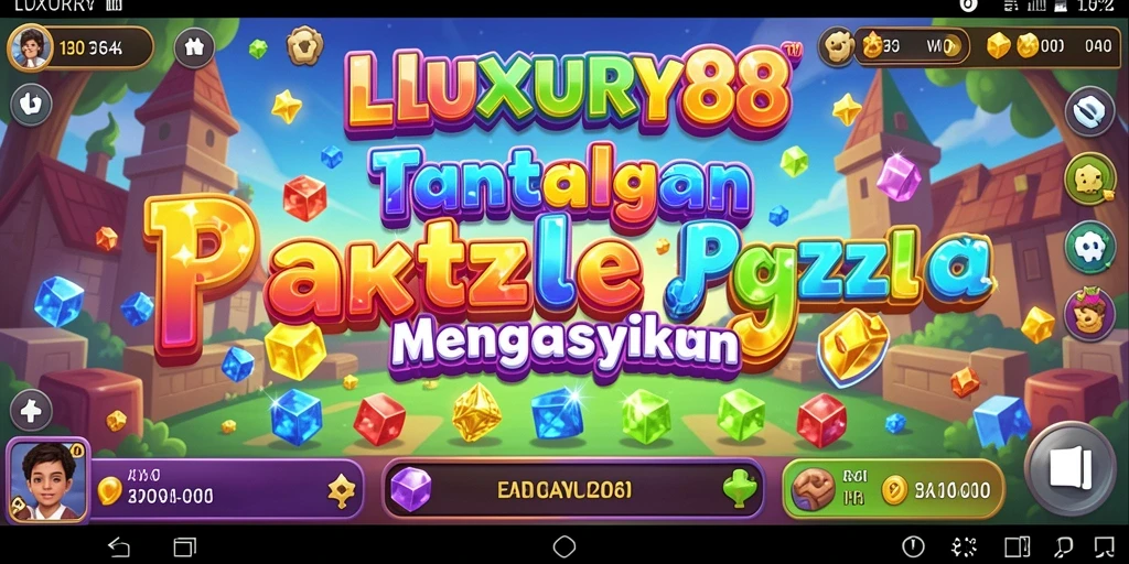 Tampilan gameplay menantang dari LUXURY88 saat menyelesaikan teka-teki.