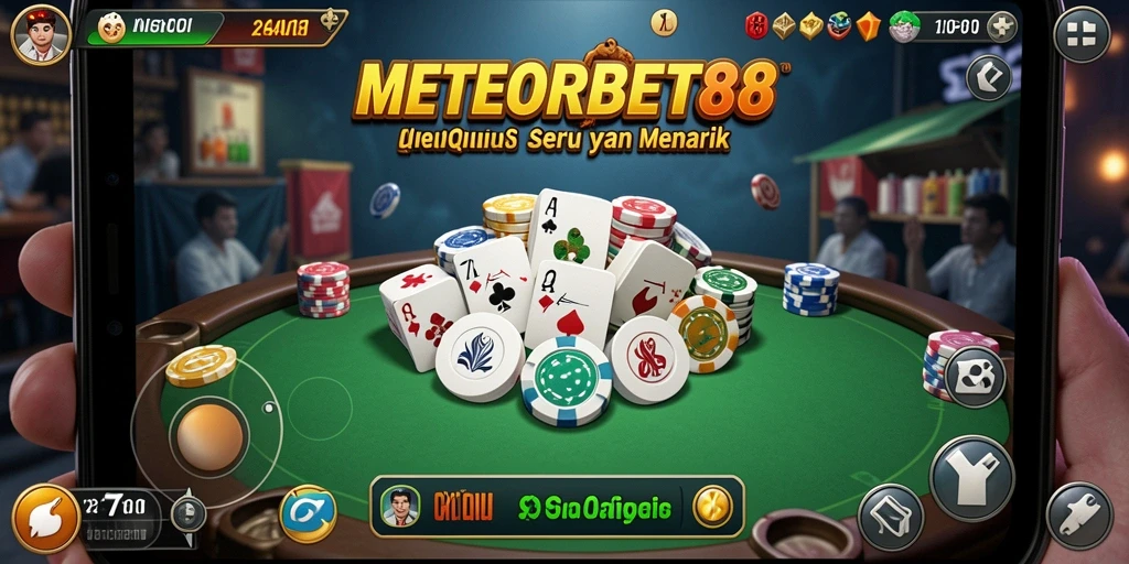 Gameplay seru dari METEORBET88 yang menampilkan QiuQiu.