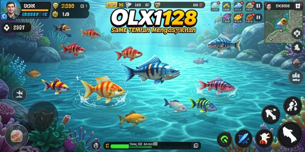 Gameplay seru OLX128 dengan aksi Tembak Ikan yang menarik.