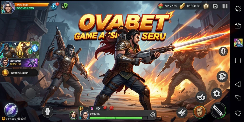 Tampilan menarik dari gameplay aksi dalam OVABET.