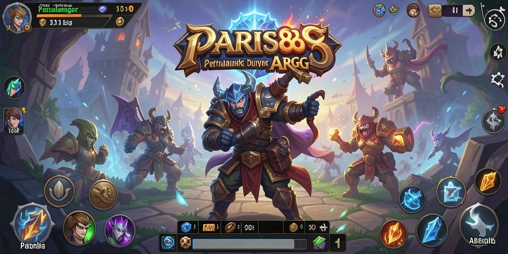 Tampilan menarik dari gameplay ARPG PARIS88 dengan aksi tempur yang mendebarkan.