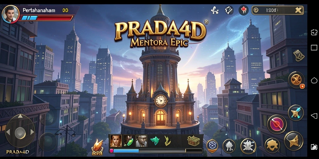 Screenshot gameplay <strong>PRADA4D</strong> menampilkan aksi menara pertahanan yang mendebarkan.