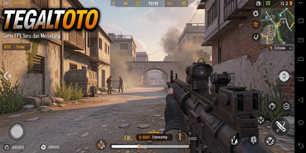 Screenshot TEGALTOTO menampilkan intensitas pertempuran FPS yang mendebarkan.