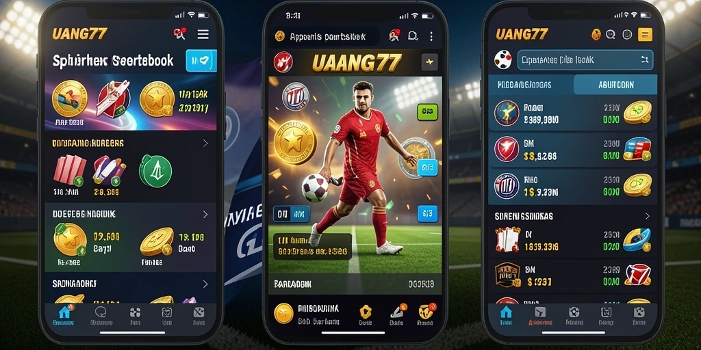 Tampilan gameplay menarik dari aplikasi Sportsbook UANG77.