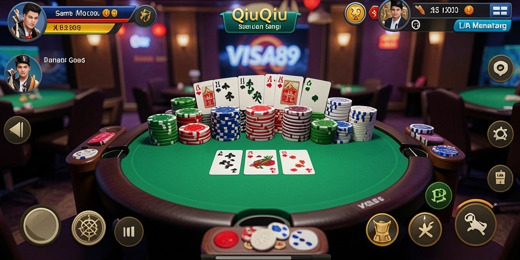 Tampilan gameplay QiuQiu yang menarik di VISA89.