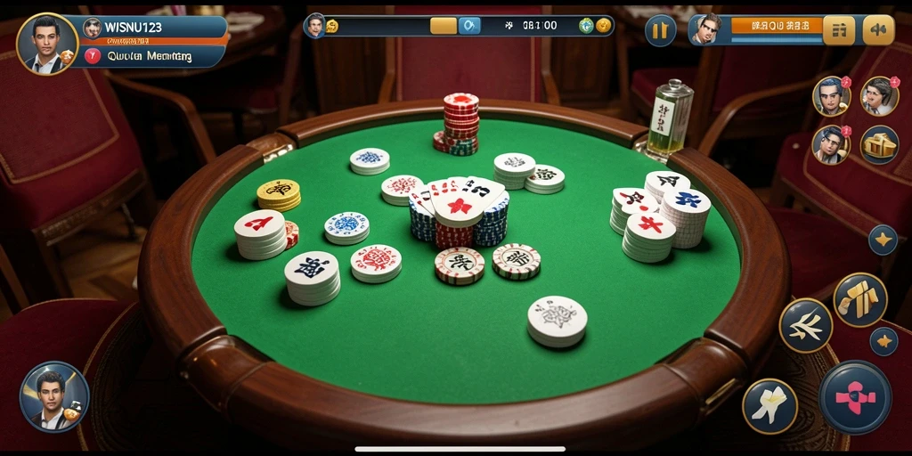 Tampilan gameplay QiuQiu yang seru dan interaktif di WISNU123.